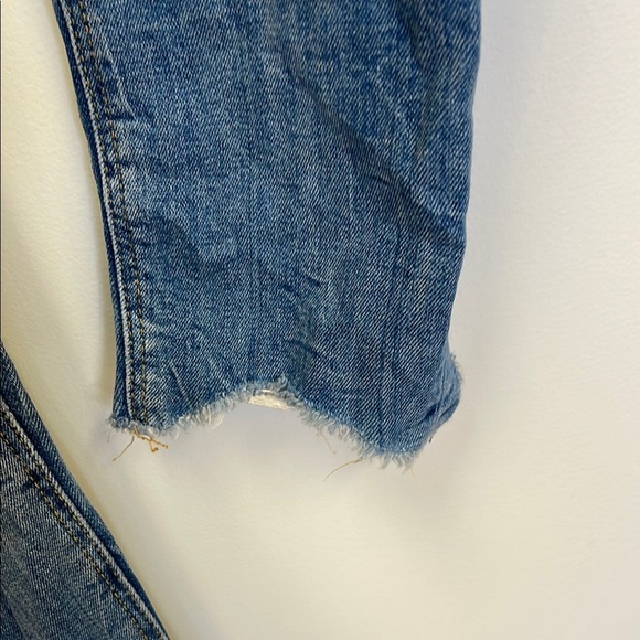 Zara Blue Ankle Cropped Distressed Jeans - Picture 5 of 8